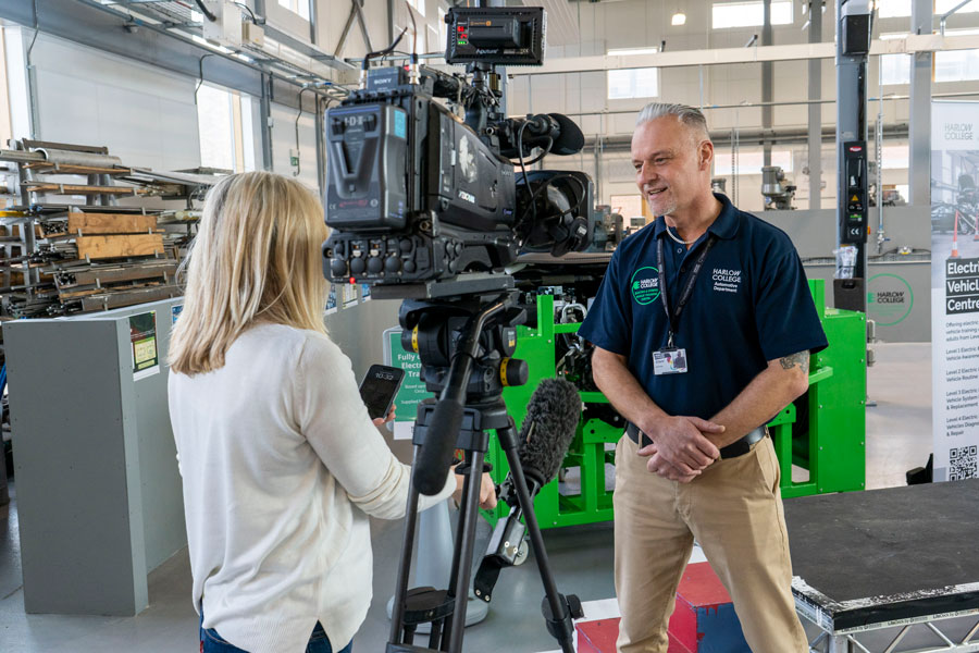 £100k Essex County Council investment in new electric vehicle repair and maintenance courses at Harlow College