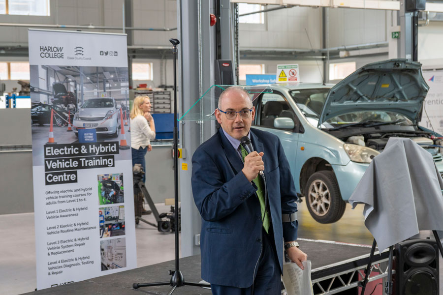 £100k Essex County Council investment in new electric vehicle repair and maintenance courses at Harlow College