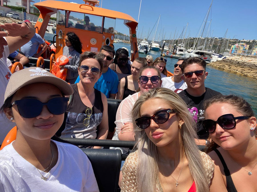 Student boat trip