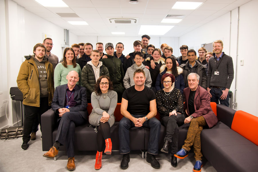 George Clarke visit group photo