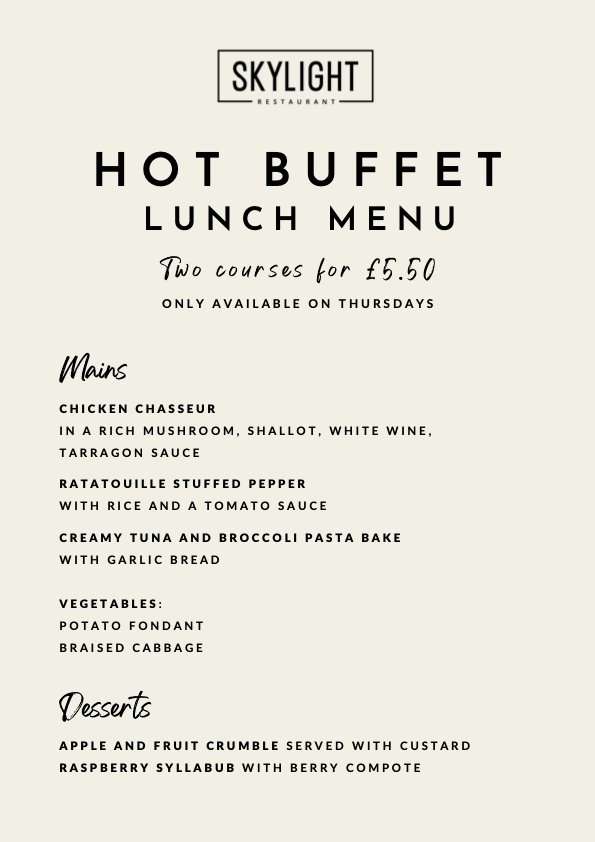 Hot Buffet Menu