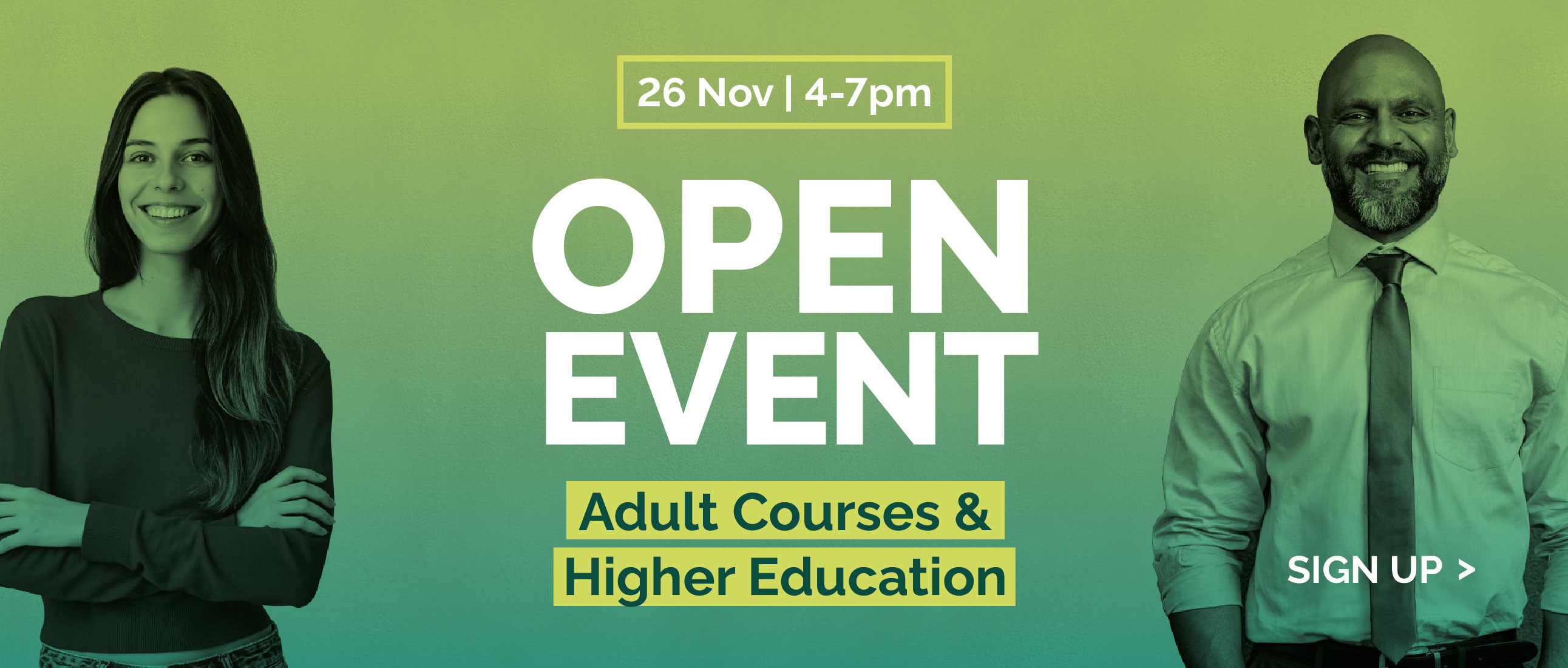Adult and HE Open Event Web banner nov 25
