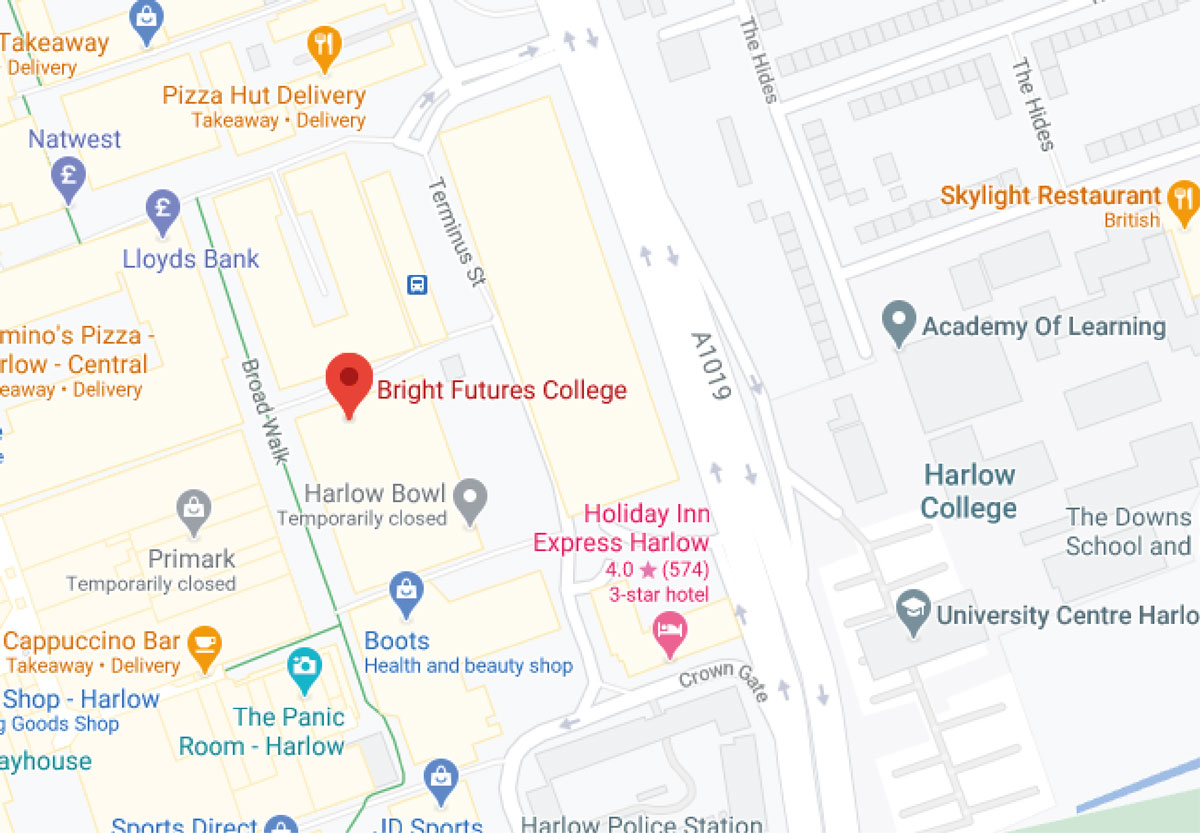 Bright Futures location map