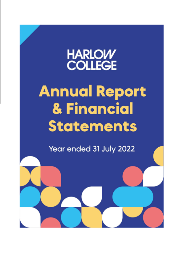 Harlow College Annual Report and Financial Statements 2021-22