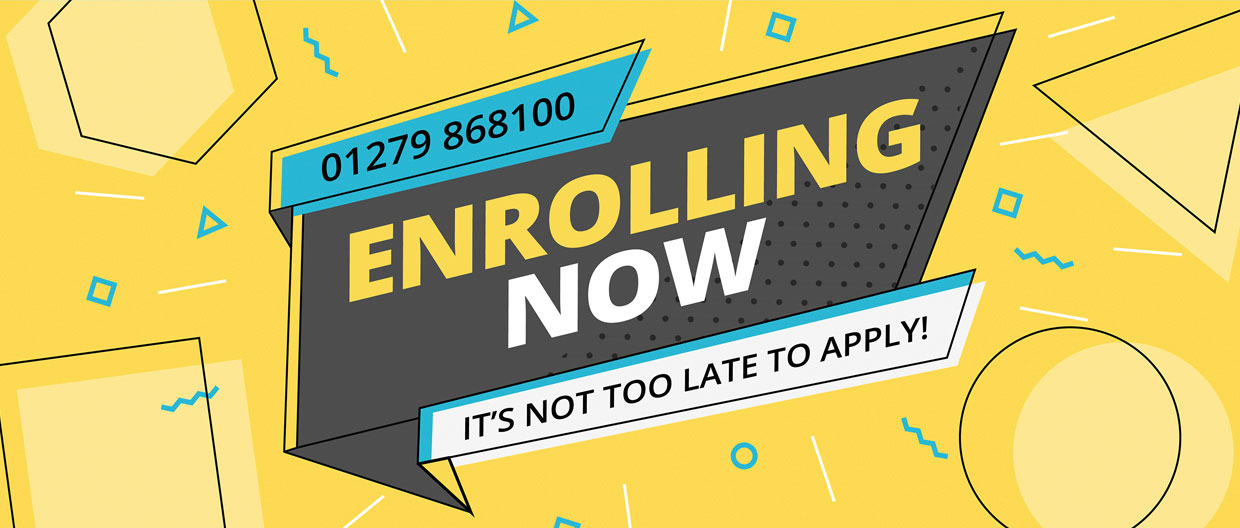 Enrolling now web banner