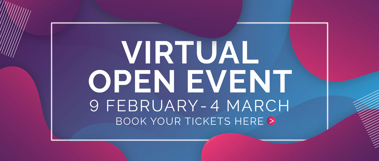 Register for our Virtual Open Events